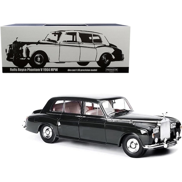 Paragon 1-18 Scale 1964 Rolls Royce Phantom V Brewster Diecast Model Car, Green PA-98217 - main